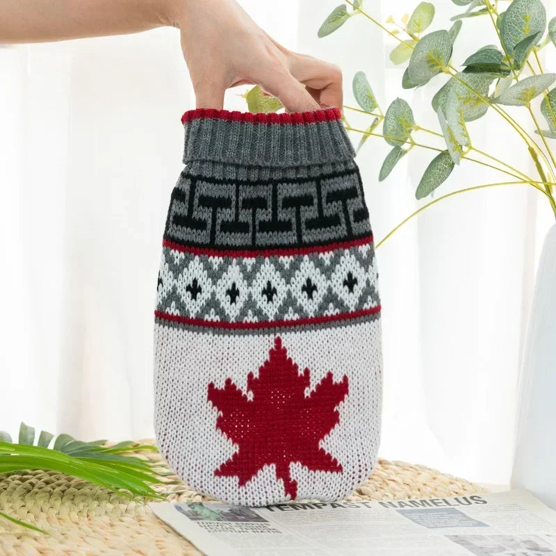 Christmas Knitte Dog Sweater